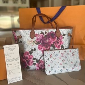 Louis Vuitton Neverfull MM Tote from the LV Garden Capsule Collection